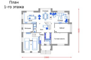 План проект двухэтажного дома артурио