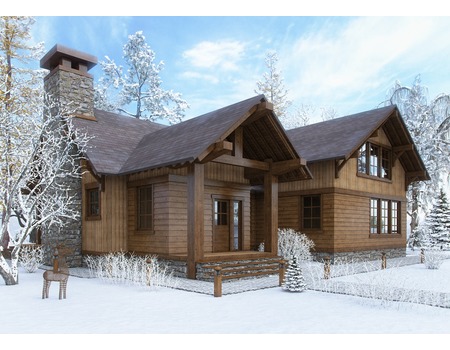Проект каркасного деревянного дома Аляска
